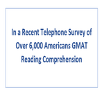 In a Recent Telephone Survey of Over 6000 Americans GMAT Reading Comprehension